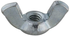 Value Collection - #10-24 UNC, Steel Standard Wing Nut - Grade 2, 0.91" Wing Span, 0.47" Wing Span - All Tool & Supply