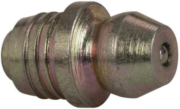 Value Collection - Straight Head Angle, 1/4 Thread Steel Drive-In Grease Fitting - All Tool & Supply