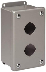 Cooper B-Line - 1 Hole, 1.203 Inch Hole Diameter, Stainless Steel Pushbutton Switch Enclosure - 4 Inch High x 3-1/4 Inch Wide x 3 Inch Deep, 12, 13 NEMA Rated - All Tool & Supply