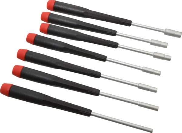 Wiha - 8 Piece 2.5 to 6mm Electronic Nutdriver Set - Standard Shaft, Ergonomic Handle - All Tool & Supply