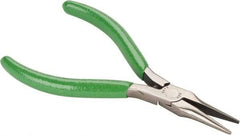 Xcelite - 1-3/16" Jaw Length x 7/16" Jaw Width, Long Needle Nose Comfort Grip Pliers - Serrated Jaw, Bi-Material Cushion Handle - All Tool & Supply