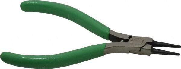 Xcelite - 4-1/2" OAL, 7/8" Jaw Length x 7/16" Jaw Width, Long Nose Side Cutting Round Nose Pliers - Standard Jaw, Standard Head, ESD Cushion Handles, with Spring - All Tool & Supply