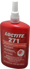 Loctite - 250 mL Bottle, Red, High Strength Liquid Threadlocker - Series 271, 24 hr Full Cure Time, Hand Tool, Heat Removal - All Tool & Supply