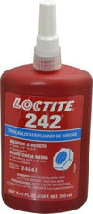 Loctite - 250 mL Bottle, Blue, Medium Strength Liquid Threadlocker - Series 242, 24 hr Full Cure Time, Hand Tool, Heat Removal - All Tool & Supply