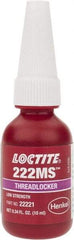 Loctite - 10 mL Bottle, Purple, Low Strength Liquid Threadlocker - Series 222MS, 24 hr Full Cure Time, Hand Tool Removal - All Tool & Supply