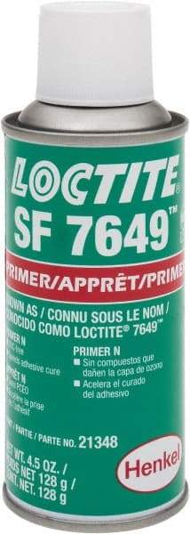 Loctite - 4.5 Fluid Ounce Can, Green, Liquid Primer - Series 7649 - All Tool & Supply