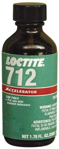 Loctite - 1.75 Fluid Ounce, Clear Adhesive Accelerator - For Use with Instant Adhesive - All Tool & Supply