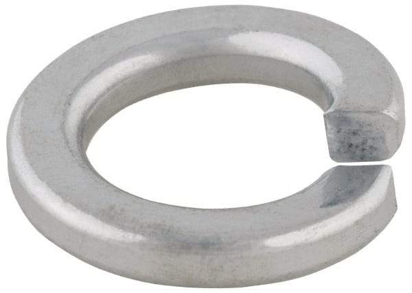 Made in USA - 3/8", 1/8" Thick Split Lock Washer - Alloy Steel, Uncoated, 0.382" Min ID, 0.393" Max ID, 0.553" Max OD - All Tool & Supply