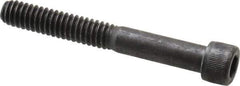 Value Collection - 1/4-20 UNC Hex Socket Drive, Socket Cap Screw - Alloy Steel, Black Oxide Finish, Partially Threaded, 2" Length Under Head - All Tool & Supply