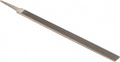 Nicholson - 12" Standard Precision Swiss Pattern Regular Pillar File - Double Cut, With Tang - All Tool & Supply