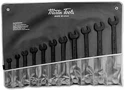 Martin Tools - 14 Piece, 3/8 to 1-1/4" Combination Wrench Set - All Tool & Supply