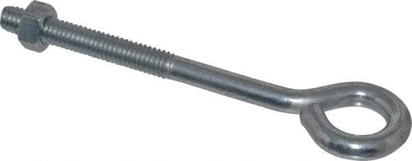 Gibraltar - 5/16-18, Zinc-Plated Finish, Steel Wire Turned Open Eye Bolt - 2" Thread Length, 5/8" ID x 1-1/4" OD, 3-1/2" Shank Length - All Tool & Supply