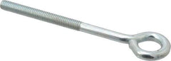 Gibraltar - 5/16-18, Zinc-Plated Finish, Steel Wire Turned Open Eye Bolt - 2-1/2" Thread Length, 5/8" ID x 1-1/4" OD, 4" Shank Length - All Tool & Supply