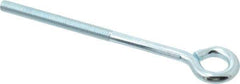 Gibraltar - 5/16-18, Zinc-Plated Finish, Steel Wire Turned Open Eye Bolt - 3" Thread Length, 5/8" ID x 1-1/4" OD, 5" Shank Length - All Tool & Supply