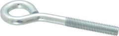 Gibraltar - 1/2-13, Zinc-Plated Finish, Steel Wire Turned Open Eye Bolt - 2-1/2" Thread Length, 1" ID x 2" OD, 4" Shank Length - All Tool & Supply