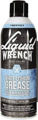 Liquid Wrench - 10.25 oz Aerosol Lithium General Purpose Grease - White, 225°F Max Temp, - All Tool & Supply