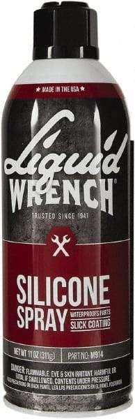 Liquid Wrench - 15 oz Aerosol Silicone Lubricant - Clear Yellow - All Tool & Supply