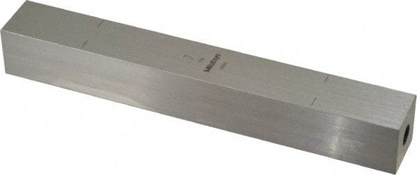 Mitutoyo - 7" Square Steel Gage Block - Accuracy Grade 0, Includes Certificate of Inspection - All Tool & Supply