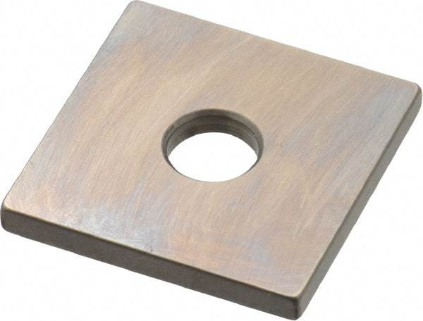 Mitutoyo - 0.105" Square Steel Gage Block - Accuracy Grade 0, Includes Certificate of Inspection - All Tool & Supply