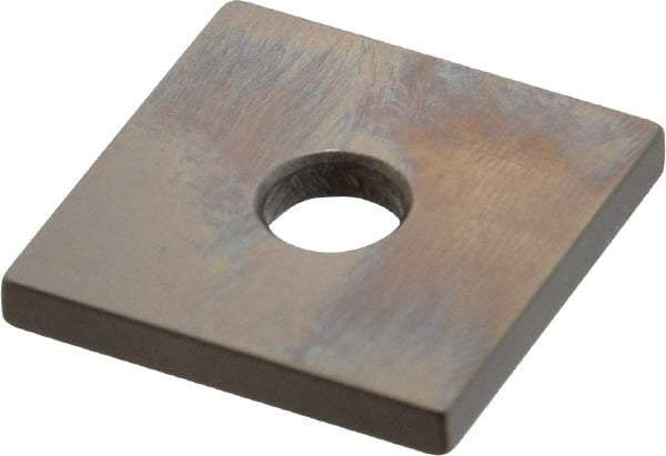 Mitutoyo - 0.121" Square Steel Gage Block - Accuracy Grade 0, Includes Certificate of Inspection - All Tool & Supply