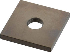 Mitutoyo - 0.122" Square Steel Gage Block - Accuracy Grade 0, Includes Certificate of Inspection - All Tool & Supply