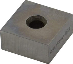 Mitutoyo - 0.45" Square Steel Gage Block - Accuracy Grade 0, Includes Certificate of Inspection - All Tool & Supply