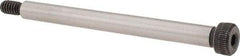 Made in USA - 1/4" Shoulder Diam x 2-3/4" Shoulder Length, #10-24 UNC, Hex Socket Shoulder Screw - 4037 Alloy Steel, Uncoated, 3/16" Head Height x 3/8" Head Diam - All Tool & Supply