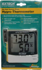 Extech - 14 to 140°F, 10 to 99% Humidity Range, Thermo-Hygrometer - 4% Relative Humidity Accuracy - All Tool & Supply