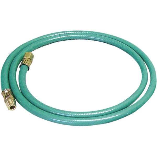 Dynabrade - 8mm ID x 12.7" OD 5' Long Multipurpose Air Hose - Male/Female Ends, 90 Working psi, Green - All Tool & Supply