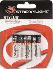 Streamlight - Size AAAA, Alkaline, 6 Pack, Standard Battery - 1.5 Volts, Button Tab Terminal - All Tool & Supply