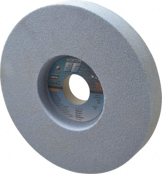 Norton - 7" Diam x 1-1/4" Hole x 1" Thick, I Hardness, 60 Grit Surface Grinding Wheel - Ceramic, Type 5, Medium Grade, 3,600 Max RPM, Vitrified Bond, One-Side Recess - All Tool & Supply