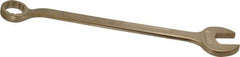 Ampco - 1-1/4" 12 Point Offset Combination Wrench - 15° Offset Angle, 19-1/2" OAL, Aluminum Bronze, Plain Finish - All Tool & Supply