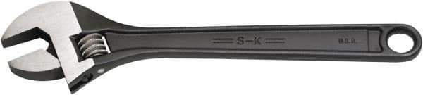 SK - 3/4" Jaw Capacity, 6" Standard Adjustable Wrench - Steel, Black Finish, 6" OAL - All Tool & Supply