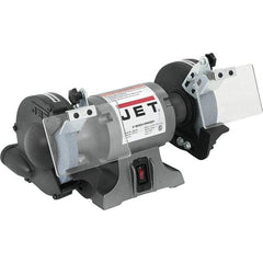 Jet - 6" Wheel Diam x 3/4" Wheel Width, 1/2 hp Grinder - 1/2" Arbor Hole Diam, 1 Phase, 3,450 Max RPM, 115 Volts - All Tool & Supply