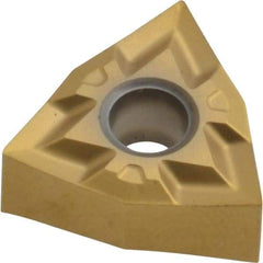 Seco - WNGP330.5 MF1 Grade CP200 Carbide Turning Insert - TiAlN/TiN Finish, 80° Trigon, 3/8" Inscr Circle, 3/16" Thick, 0.008" Corner Radius - All Tool & Supply