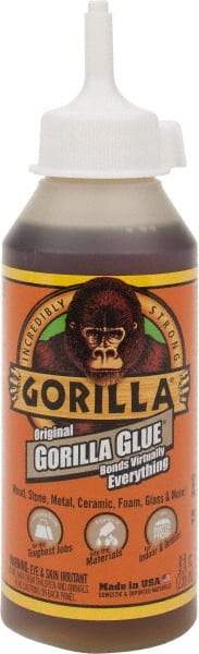 Gorilla Glue - 8 oz Bottle Brown All Purpose Glue - 20 min Working Time - All Tool & Supply