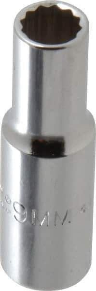 Proto - 9/32", 1/4" Drive, Deep Hand Socket - 6 Points, 7/8" OAL, Chrome Finish - All Tool & Supply