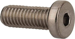 Value Collection - #10-32 UNF Hex Socket Drive, Low Socket Cap Screw - Grade 18-8 Stainless Steel, 1/2" Length Under Head - All Tool & Supply