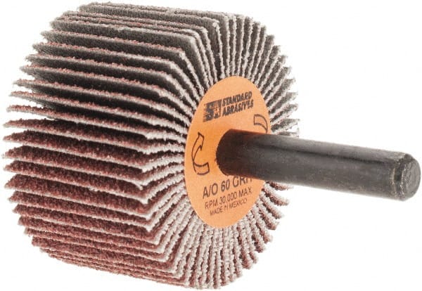 Standard Abrasives - Mounted Flap Wheel - - Exact Industrial Supply