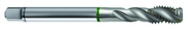 M10x1.5 6H 3-Flute Cobalt Green Ring Semi-Bottoming 40 degree Spiral Flute Tap-Bright - All Tool & Supply