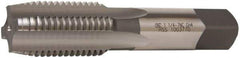 OSG - 1-1/4 - 7 UNC 3B 4 Flute Bright Finish High Speed Steel Straight Flute Standard Hand Tap - Plug, Right Hand Thread, 5-3/4" OAL, 2-9/16" Thread Length, H4 Limit, Oversize - Exact Industrial Supply