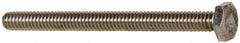 Value Collection - 1/4-20 UNC, 3" Length Under Head Hex Head Cap Screw - Fully Threaded, Grade 316 Stainless Steel, Uncoated, 7/16" Hex - All Tool & Supply