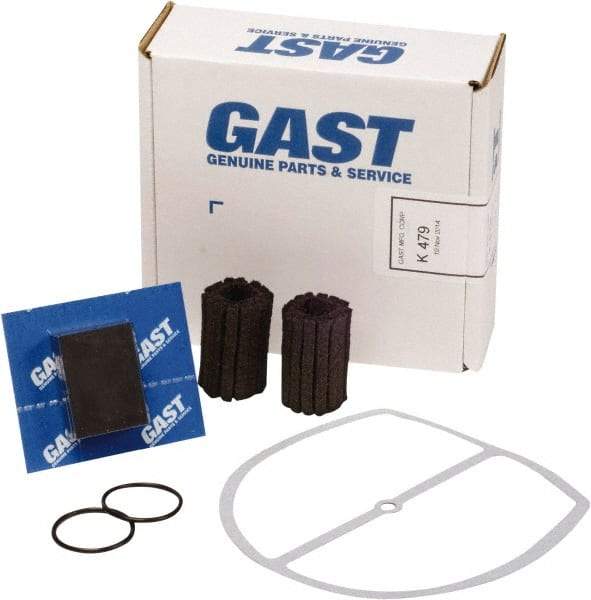 Gast - 9 Piece Air Compressor Repair Kit - For Use with Gast 0823/1023 Oil-Less "Q" Models with Internal Filtration - All Tool & Supply