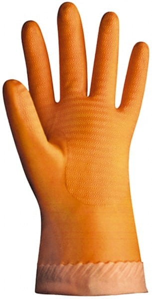 SHOWA - Size XL (10), 12" Long, 21 mil Thick, Supported, Latex Chemical Resistant Gloves - Exact Industrial Supply