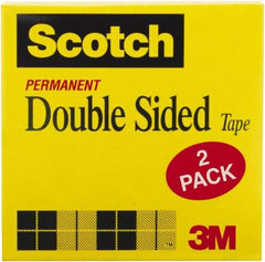 3M - 1/2" x 25 Yd Double Sided Tape - Transparent - All Tool & Supply