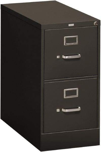 Hon - 15" Wide x 29" High x 26-1/2" Deep, 2 Drawer Vertical File - Steel, Charcoal - All Tool & Supply