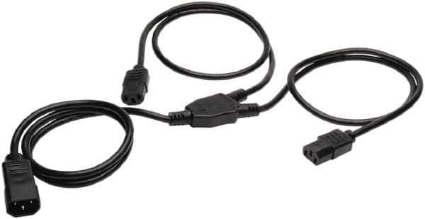 Tripp-Lite - Power Supply Y Splitter Dual Drive Cable - Use with Devices Requiring IEC-320-C14 Power Cable - All Tool & Supply