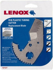 Lenox - Cutter Replacement Blade - Use with Lenox: 12123R1, Cuts PVC, CPVC, Pex, Polyethylene and Rubber Hose - All Tool & Supply