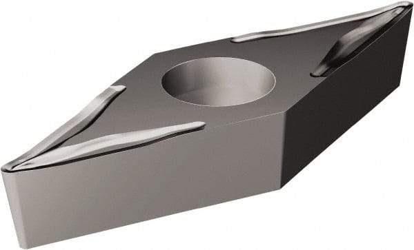 Sandvik Coromant - VBMT331 UM Grade H13A Carbide Turning Insert - Uncoated, 35° Diamond, 3/8" Inscr Circle, 3/16" Thick, 1/64" Corner Radius - All Tool & Supply