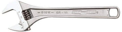 Channellock - 1-3/8" Jaw Capacity, 8" Standard Adjustable Wrench - Chrome Vanadium Steel, Chrome Finish - All Tool & Supply